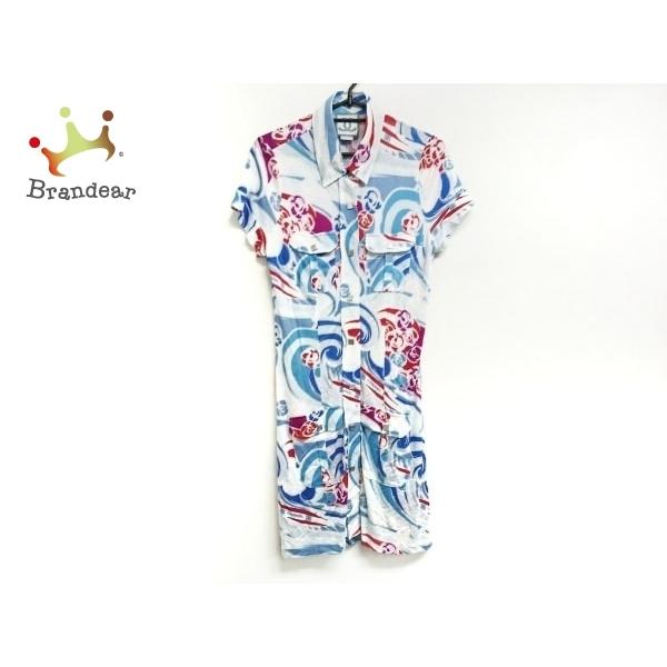 シャネル Chanel ワンピース サイズ38 M レディース 美品 P254 白 ライトブルー マルチ スペシャル特価 ブランディア ヤフーショップ 通販 Yahoo ショッピング