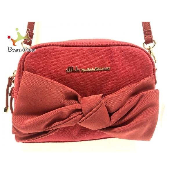 ジルバイジルスチュアート ショルダーバッグ 美品 レッド リボン キャンバス ナイロン 合皮 値下げ ブランディア ヤフーショップ 通販 Yahoo ショッピング