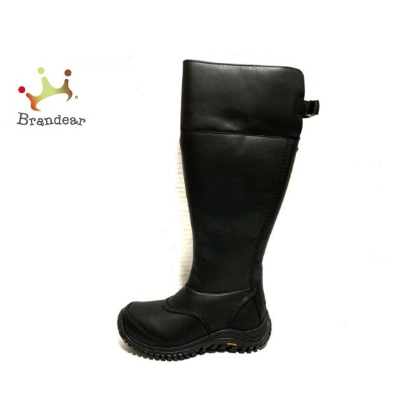 アグ Ugg ロングブーツ 23 レディース 美品 黒 レザー ムートン 新着 ブランディア ヤフーショップ 通販 Yahoo ショッピング