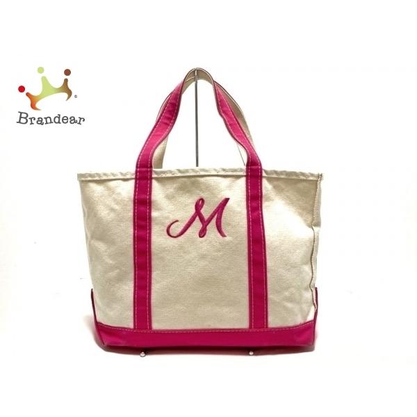 エルエルビーン L L Bean トートバッグ レディース アイボリー ピンク 刺繍 キャンバス スペシャル特価 ブランディア ヤフーショップ 通販 Yahoo ショッピング
