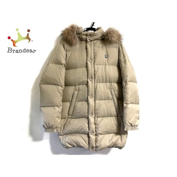 ジムフレックス Gymphlex ダウンコート サイズ16 Xl レディース ベージュ 長袖 ファー 冬 新着 2102 ブランディア ヤフーショップ 通販 Yahoo ショッピング
