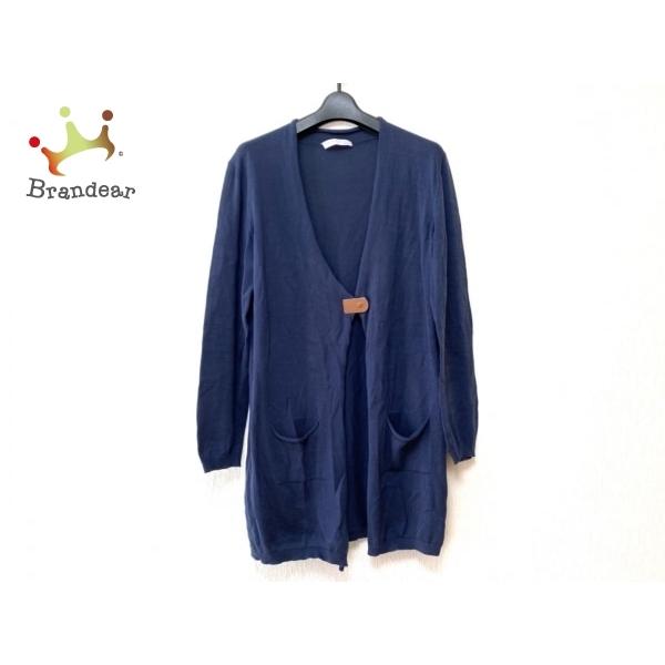 激安特価 ファビアーナフィリッピ カーディガン サイズi 46 L レディース ネイビー 長袖 ミドル丈 値下げ 残りわずか Alburhan In