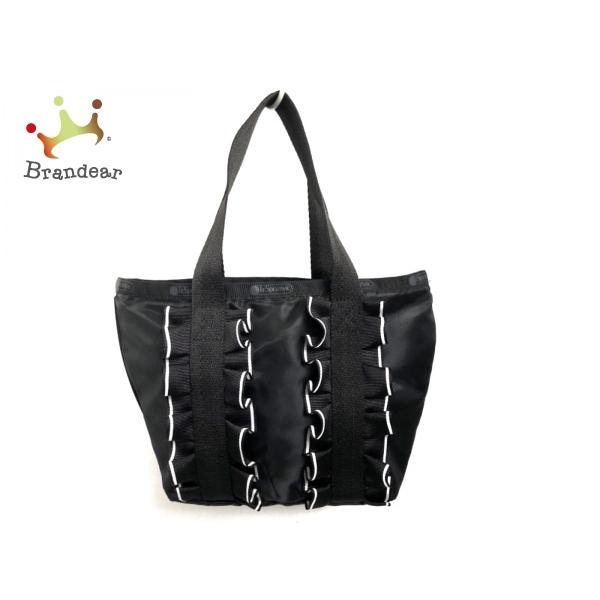 正規通販 レスポートサック Lesportsac レスポートサック Lesportsac 新着 ナイロン フリル 黒 白 ハンドバッグ バッグ Skerah Com