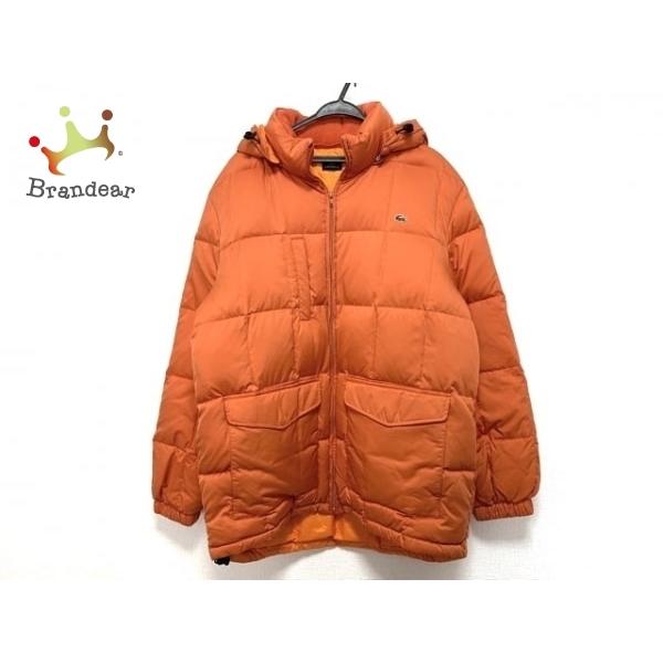 ラコステ Lacoste ダウンコート サイズ54 5 メンズ オレンジ 長袖 フード取り外し可 冬 新着 ブランディア ヤフーショップ 通販 Yahoo ショッピング