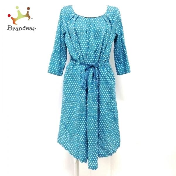 マーブルシュッド Marble Sud ワンピース レディース 美品 ライトブルー 白 新着 ブランディア ヤフーショップ 通販 Yahoo ショッピング