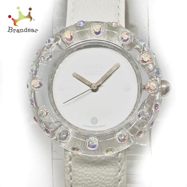 ボンボンウォッチ Bonbonwatch 腕時計 レディース ラインストーン Alexandra Paris 白 新着 ブランディア ヤフーショップ 通販 Yahoo ショッピング