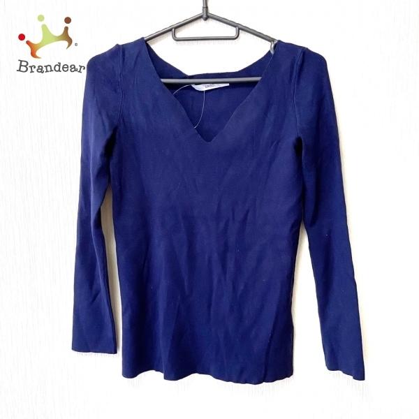 アンスリード Un3d 長袖セーター サイズf レディース ネイビー Vネック スペシャル特価 ブランディア ヤフーショップ 通販 Yahoo ショッピング