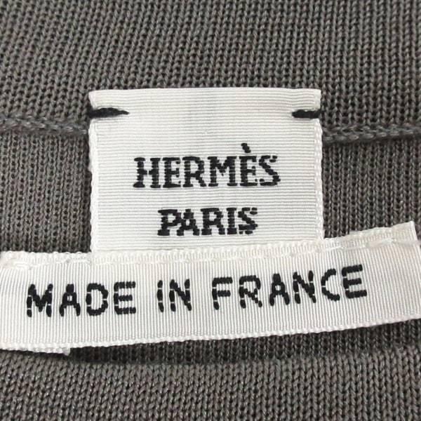 最愛 美品 レディース S サイズ36 ワンピース Hermes エルメス ワンピース Hermes エルメス スペシャル特価 グレーベージュ イエロー マルチ ワンピース チュニック Savannah Osc Com