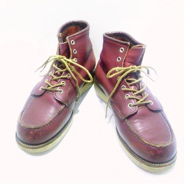 100 の保証 ショートブーツ Wing Red レッドウイング メンズ 新着 レザー ボルドー その他ブーツ Www Shadowshallow It