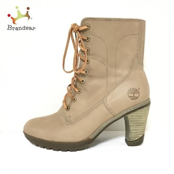 ティンバーランド ショートブーツ 23 5 レディース グレーベージュ ヌバック レザー 新着 2416 ブランディア ヤフーショップ 通販 Yahoo ショッピング