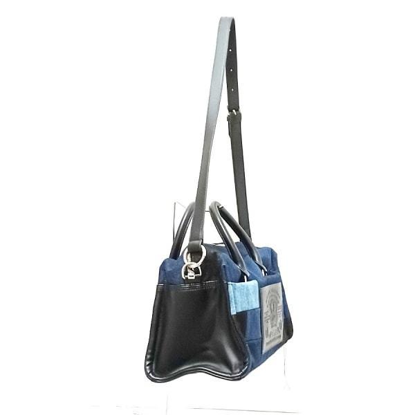 女性に人気 ディーゼル Diesel ハンドバッグ 2609 美品 バッグ ネイビー 黒 デニム レザー 新着 ディーゼル Diesel バッグ ハンドバッグ ディーゼル 2609 ブランディア ヤフーショップ 最安な価格