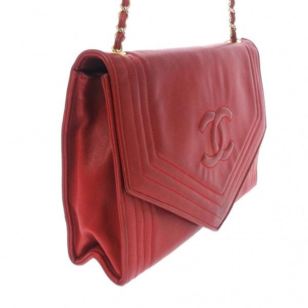 シャネル Chanel ショルダーバッグ バッグ レディース レッド 値下げ レッド 2506 ブランディア ヤフーショップ ラムスキン 値下げ カタログギフトも の