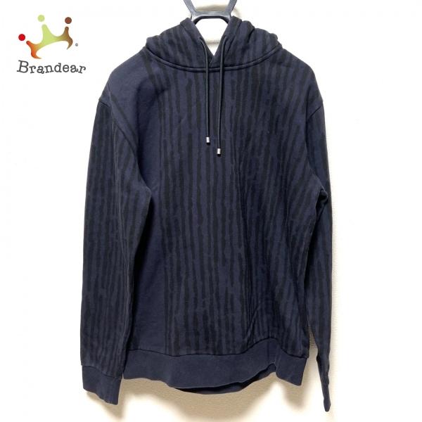 バレンシアガ BALENCIAGA パーカー サイズM レディース - ダークネイビー×黒 長袖 スペシャル特価 20230111