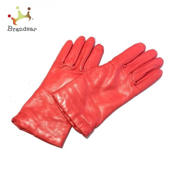 セルモネータグローブス Sermoneta gloves 手袋 レディース レッド レザー 新着 20230127