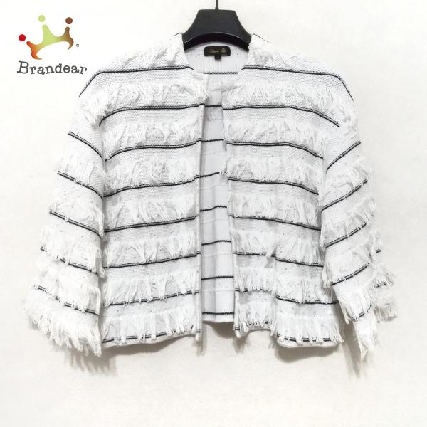 ドゥロワー Drawer ジャケット サイズ1 S レディース 美品 - 白×黒 