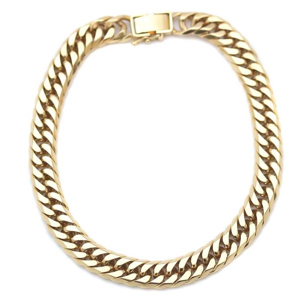 在庫有 ノーブランド 喜平 6面カット ダブル ブレスレット メンズ K18ゴールド ジュエリー イエローゴールド 中古 送料無料 安い大特価