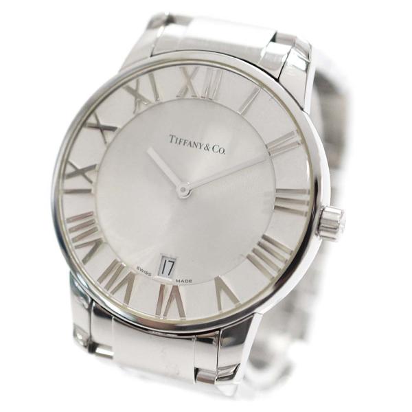 ティファニー メンズ デイト アトラスドーム 中古 中古 シルバー シルバー文字盤 メンズ Z1800 11 10a21a00a シルバー クオーツ 腕時計 送料無料 Xx 144 Cs ブランドエコヤフー店