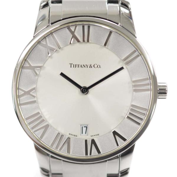ティファニー メンズ デイト アトラスドーム 中古 中古 シルバー シルバー文字盤 メンズ Z1800 11 10a21a00a シルバー クオーツ 腕時計 送料無料 Xx 144 Cs ブランドエコヤフー店