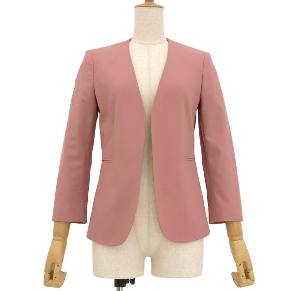 近年モデル　美品　セオリー　LINDRAYIA ノーカラー　ジャケット 超美品 セオリー Theory 2020年商品 LINDRAYIA ストレッチウール ノー