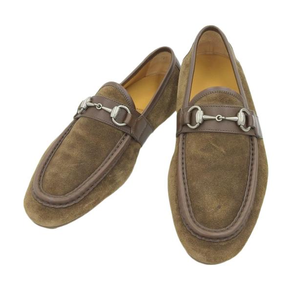 GUCCI（グッチ） 超美品 スエード × カーフレザー アーモンドトゥ