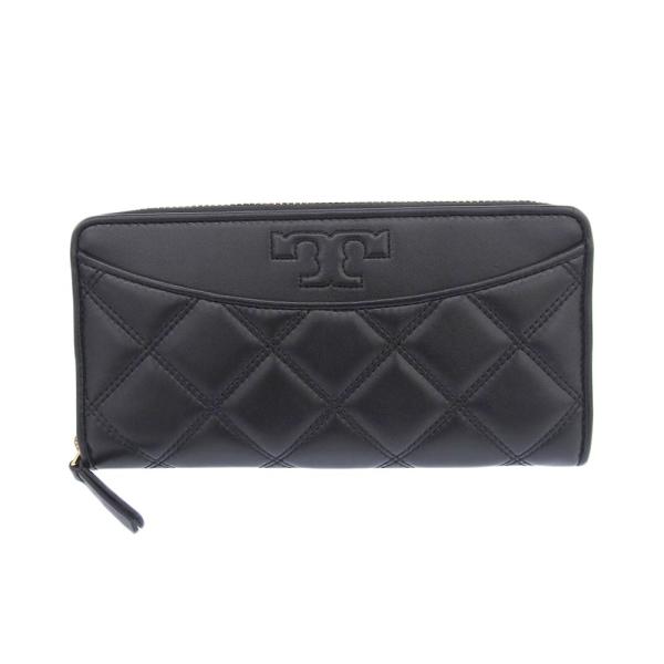新品同様‼️ 現行　トリーバーチ　財布　長財布　キルティング　ラウンドファスナー 未使用 トリーバーチ Tory Burch 現行販売商品 キルティングレザー