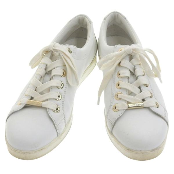 超美品 ジミーチュウ JIMMY CHOO 現行ロゴ スタースタッズ レザー