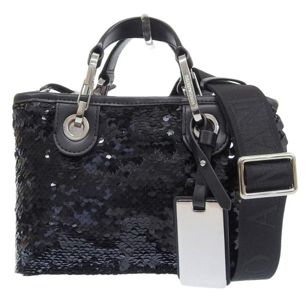 超美品 エンポリオアルマーニ 現行ロゴ スパンコール 2way ショルダー  