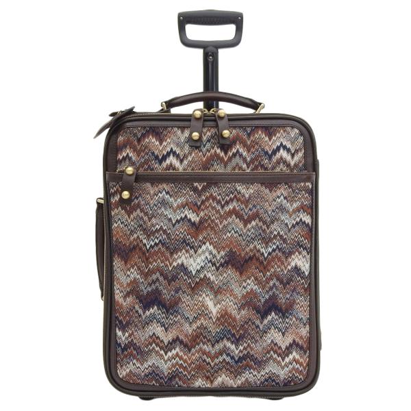 美品 ミッソーニ Missoni レザー ジャガード スーツ アタッシュ
