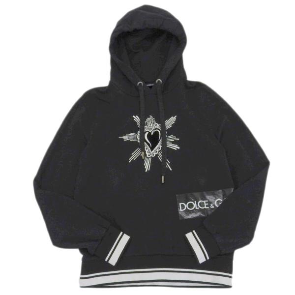 超美品 ドルチェ＆ガッバーナ G9OF9T ハート刺繍 ロゴテープ  