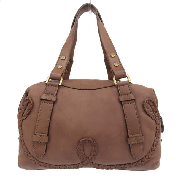 美品 マルベリー MULBERRY メタルタグ ラム レザー 2way ショルダー  