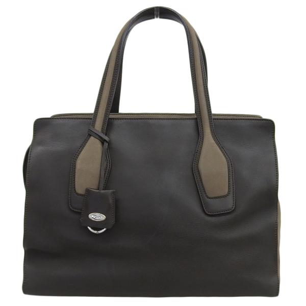 美品 トッズ TOD'S 2018年 Ava Leder アヴァ バイカラー