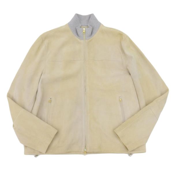 極美品 ●dunhill ダンヒル 現行モデル ウール フライトジャケット dunhill（ダンヒル） 超美品 現行タグ 高級スエード ラムレザー