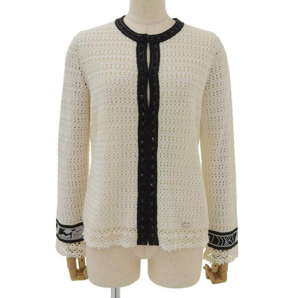 LEONARD 超美品 レオナール 現行タグ ラメ糸折込み ノーカラー