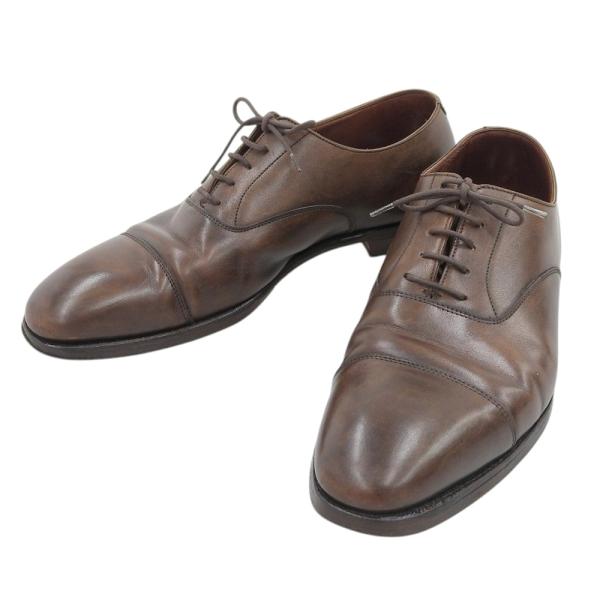美品 クロケット＆ジョーンズ CROCKETT&JONES ハンドグレード オードリー AUDLEY ストレートチップ ミュージアムカーフ レザー シューズ 8E 美品 クロケット＆ジョーンズ ハンドグレード オードリー AUDLEY