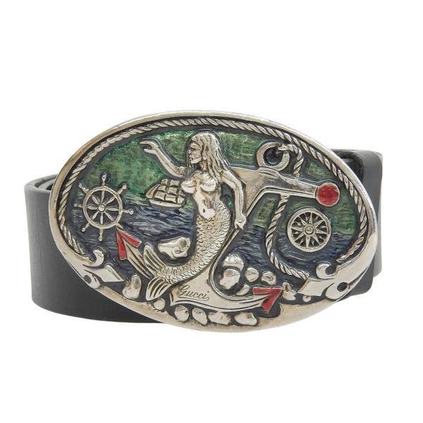 GUCCI（グッチ） 美品 GUCCI 212027 人魚 マーメード 錨 オーバル