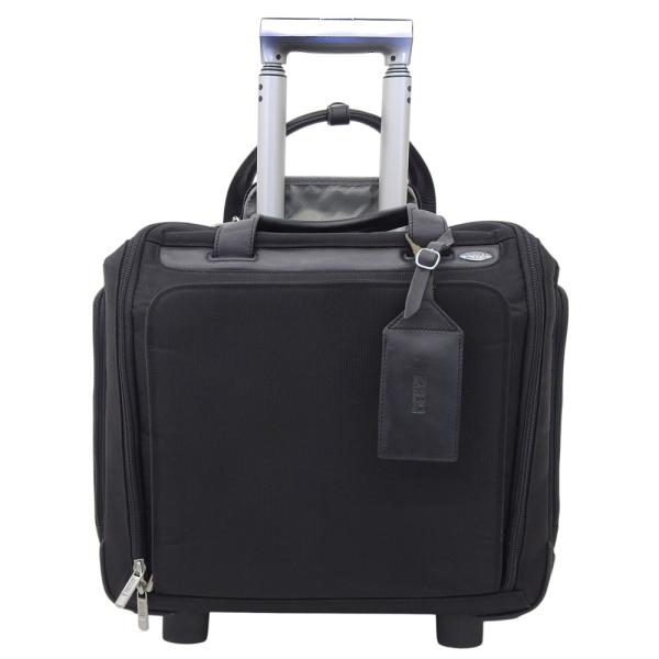 ゼロハリバートン キャリー付 ビジネスバッグ 黒 2輪　高級 ビジネス　出張 美品 ゼロハリバートン ZERO HALLIBURTON 80412 2WAY ビジネスバッグ