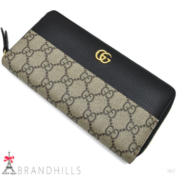 GUCCI（グッチ） 長財布 レディース ダブルG バイカラー ジップ