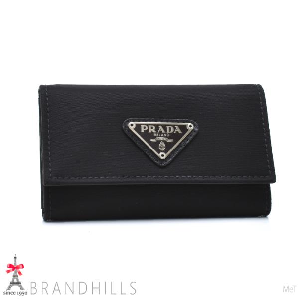 PRADA（プラダ） キーケース 6連 メンズ レディース テスート ネロ