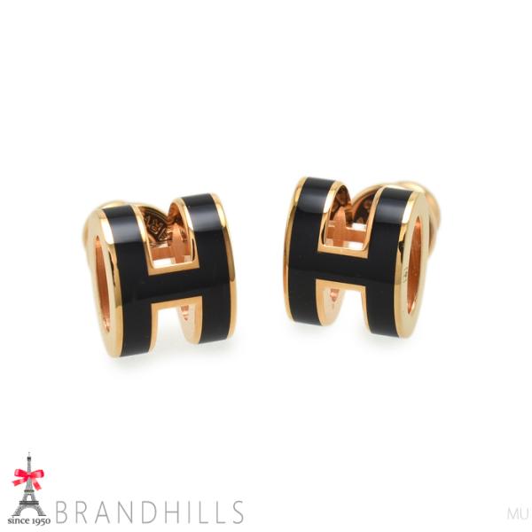 HERMES（エルメス） ピアス ミニポップアッシュ H ピンクゴールド