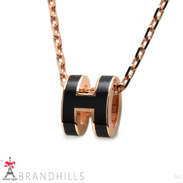 HERMES（エルメス） ネックレス ミニポップアッシュ H ピンクゴールド