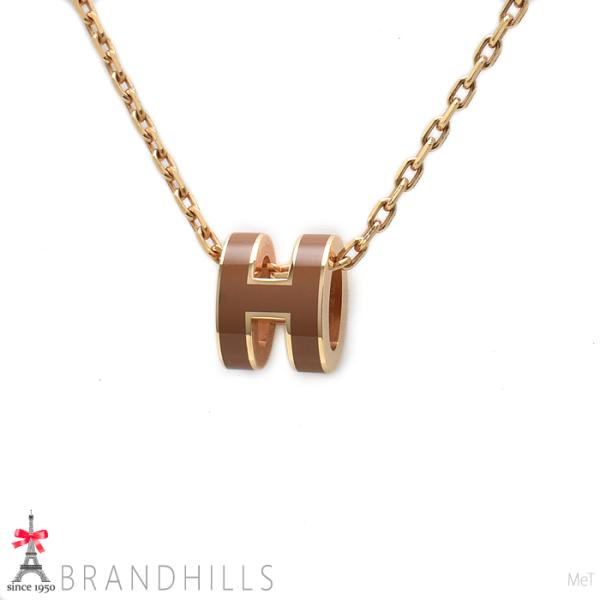 HERMES（エルメス） ネックレス ミニポップアッシュ H ピンクゴールド