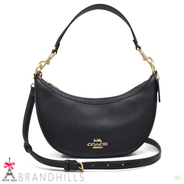 コーチ ショルダーバッグ レディース レザー ブラック 2WAY CO996 COACH 極美品 【中古】 COACH（コーチ） ショルダーバッグ レディース レザー ブラック 2WAY