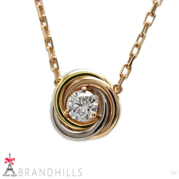 Cartier（カルティエ） ネックレス トリニティ ダイヤモンド 0.18ct