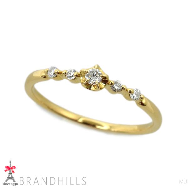 STAR JEWERY K18 ダイヤモンド　ゴールドリング　透かし　10号 STAR JEWELRY（スタージュエリー） ダイヤモンド 0.07ct リング K18金