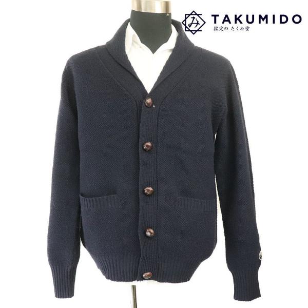 ハイドロゲン HYDROGEN ニットカーディガン メンズ サイズXL ネイビー