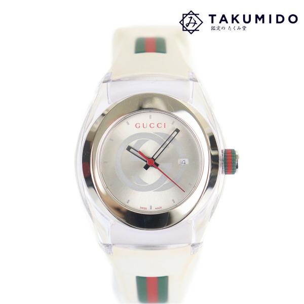 GUCCI（グッチ） メンズ腕時計 シンク 137.3 クオーツ ホワイト文字盤