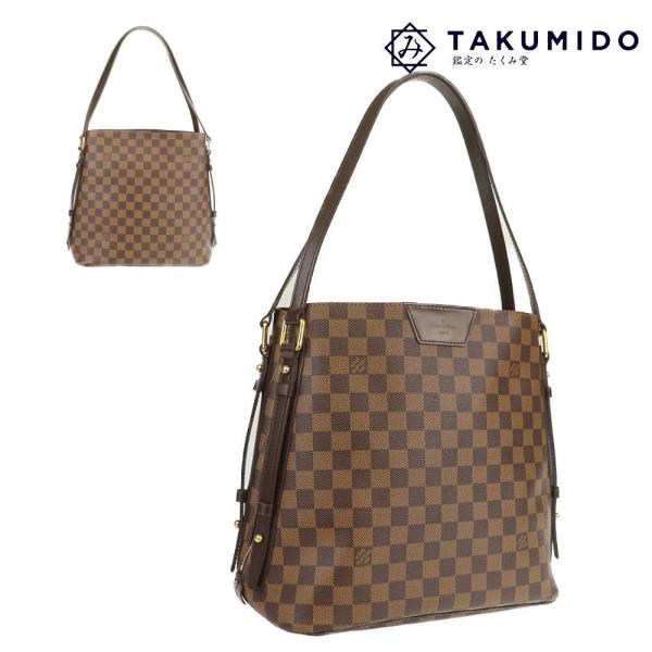 LOUIS VUITTON / カバ・リヴィントン_ダミエ・エベヌ_ブラウン/トートバッグ/N41108 LOUIS VUITTON ルイヴィトン トートバッグ カバ リヴィントン N41108