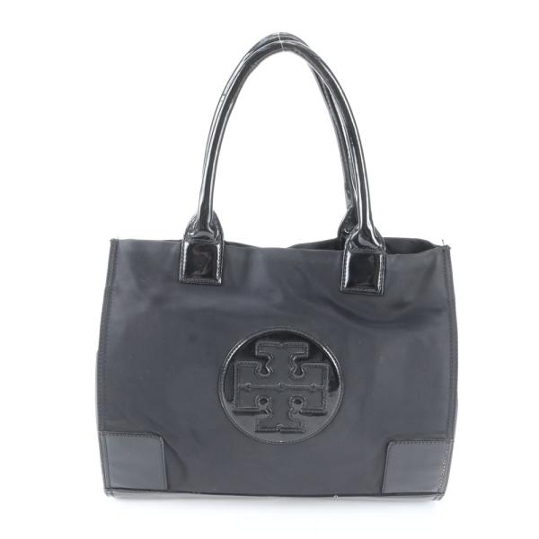 【極美品】トリーバーチ エラ トートバッグ ナイロン レザー 肩掛け A4可 黒 美品 トリーバーチ エラ レザー トート バッグ 肩掛け ショルダー