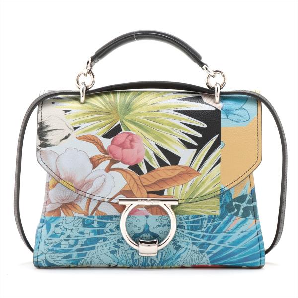 極美品【フェラガモ】マーゴット　ガンチーニ　2way　 ハンドバッグ 極美品 サルヴァトーレフェラガモ ガンチーニ マーゴット レザー 2WAY