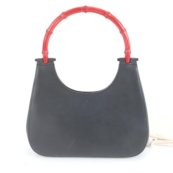 極美品 グッチ バンブー 001-3761 レザー ハンドバッグ トート